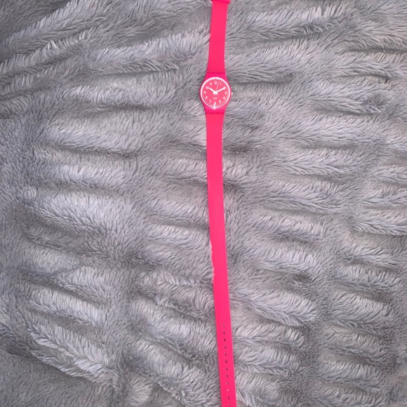 Swatch Wrap Around Watch in Fuchsia - Picture 3 of 3